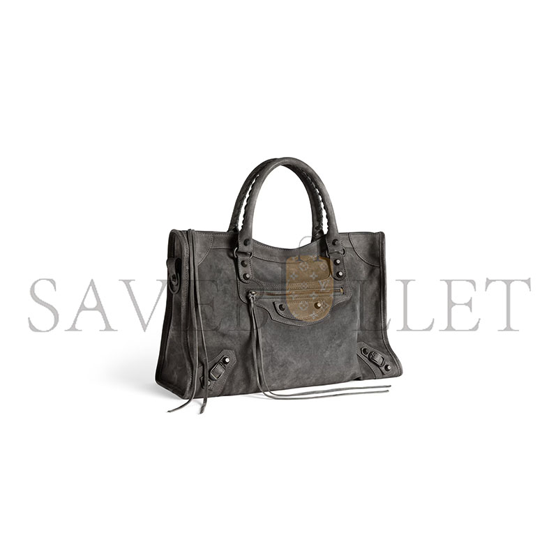 Ba1en*iaga le city bag medium in storm grey 8230582ab2a1143 (37*23.4*14.9cm)