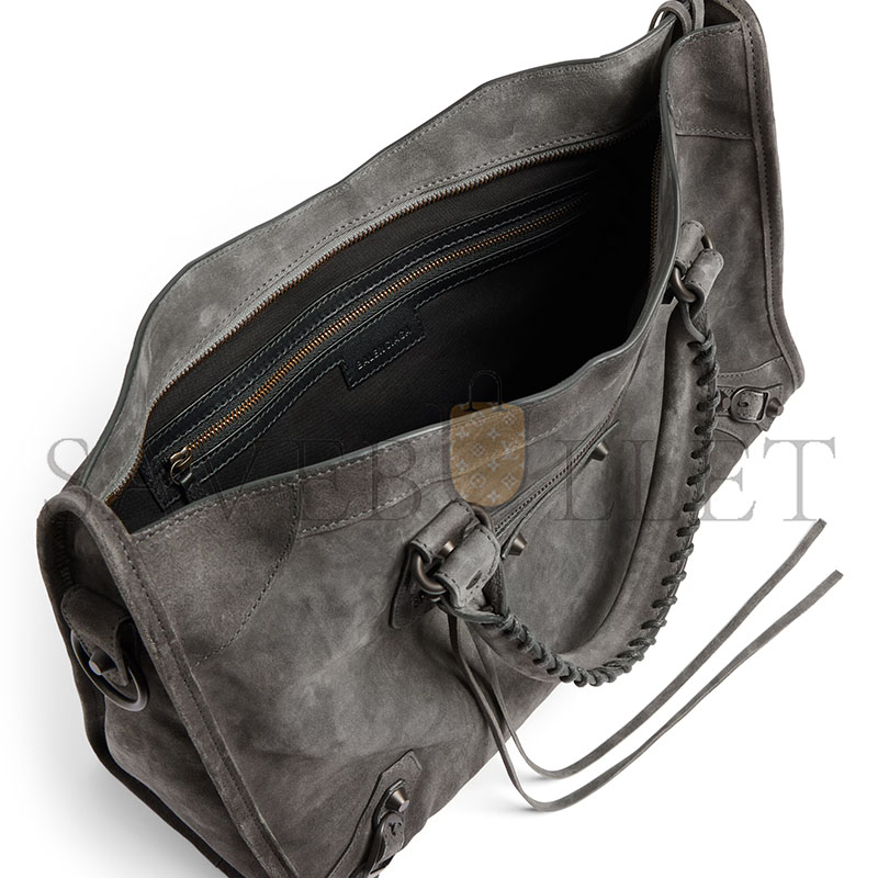 Ba1en*iaga le city bag medium in storm grey 8230582ab2a1143 (37*23.4*14.9cm)