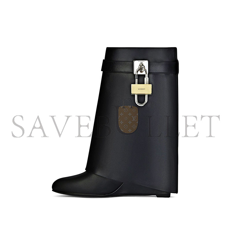 G1uenchy shark lock ankle boots in leather be602re147-001