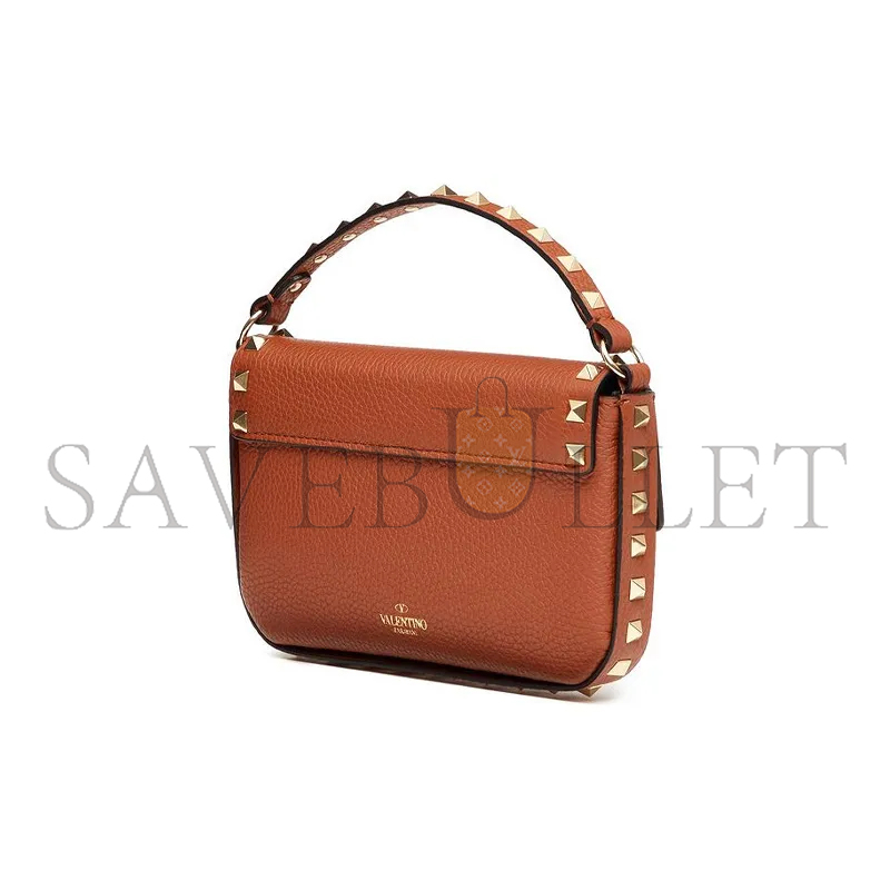Va1e*ntin0 garavani small rockstud leather top handle bag vw0p0w07vshhg5 (19*13.5*3cm)