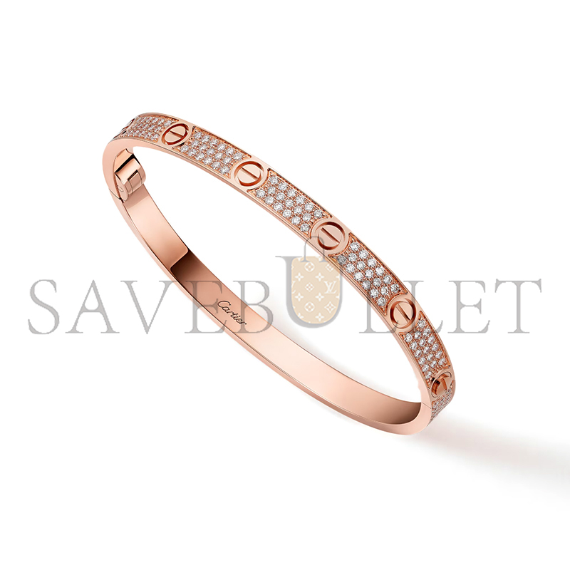 Ca*t1er love bracelet, medium model, paved n6736017