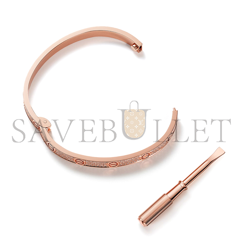 Ca*t1er love bracelet, medium model, paved n6736017