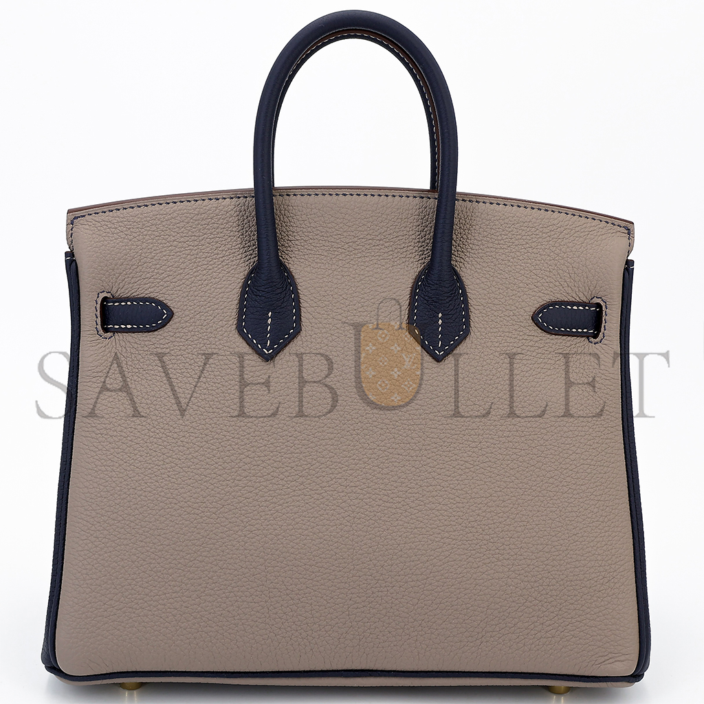 H**mes birkin 30 hss chevre ck18 elephant grey bag 7597206287 (30*23*15cm)