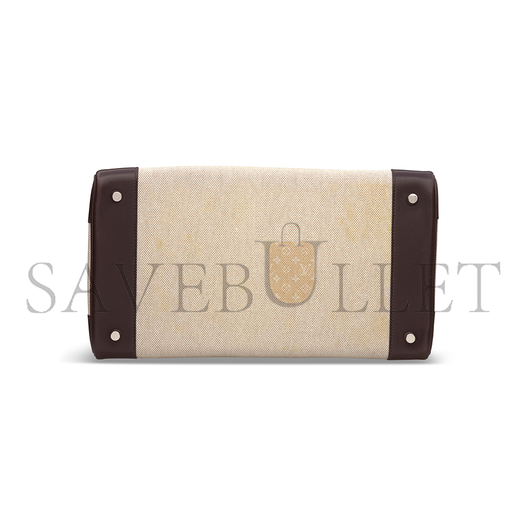 H**mes birkin 35 ebony evercalf calfskin and canvas bag 8023220073 (35*24*18cm)