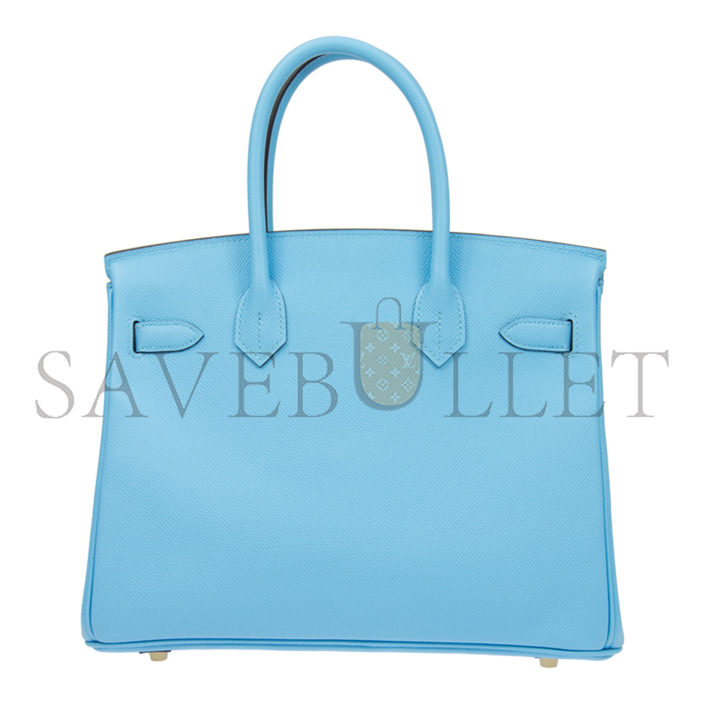 H**mes birkin 25 sky blue top handle bag bk307nepgp (25*20*13cm)