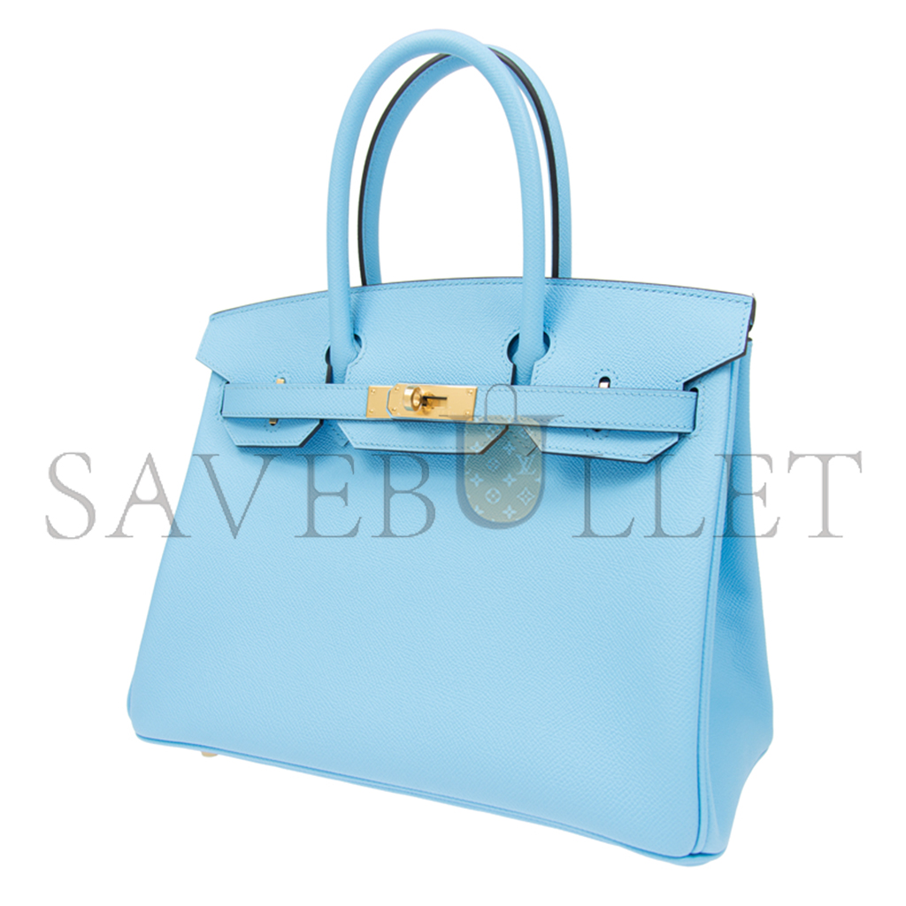 H**mes birkin 25 sky blue top handle bag bk307nepgp (25*20*13cm)