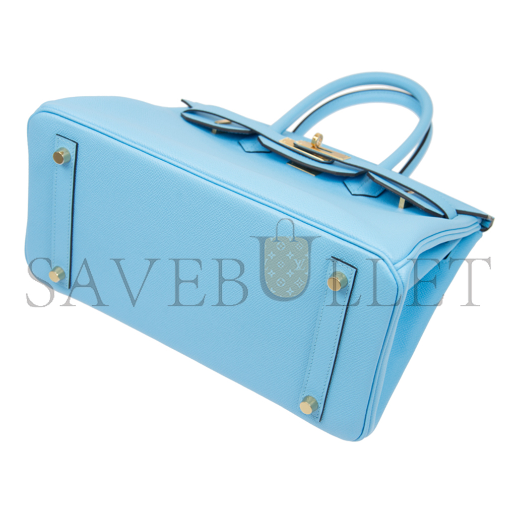 H**mes birkin 25 sky blue top handle bag bk307nepgp (25*20*13cm)