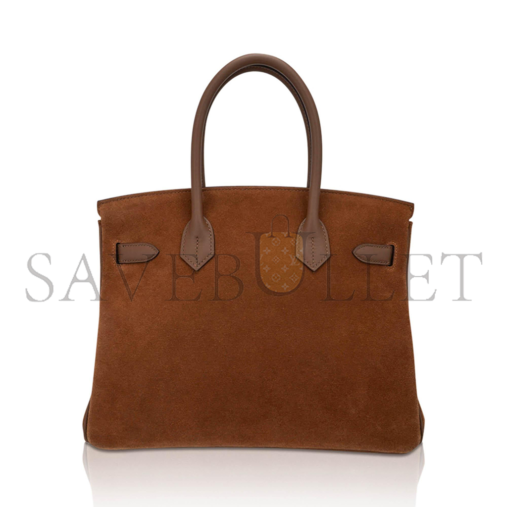 H**mes master birkin 30 chestnut gold buckle bag 58822833472 (30*22*16cm)