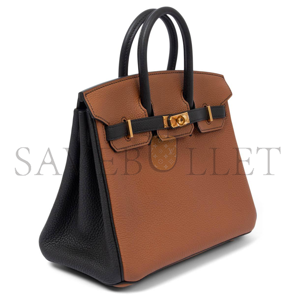 H**mes master birkin 25 camel gold gold buckle bag 3649 (25*20*13cm)