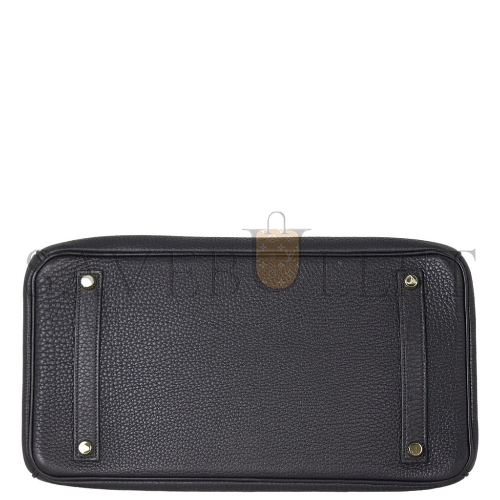 H**mes birkin 35 togo leather black gold buckle bag h028369cc2z (35*28*18cm)