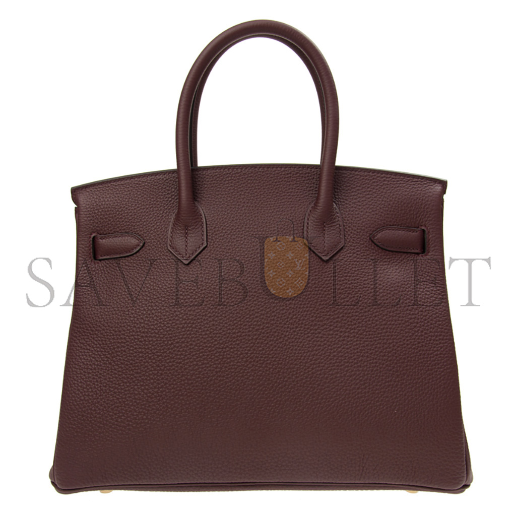 H**mes birkin 25 togo leather saddle red gold buckle h028369cc0g (25*20*13cm)