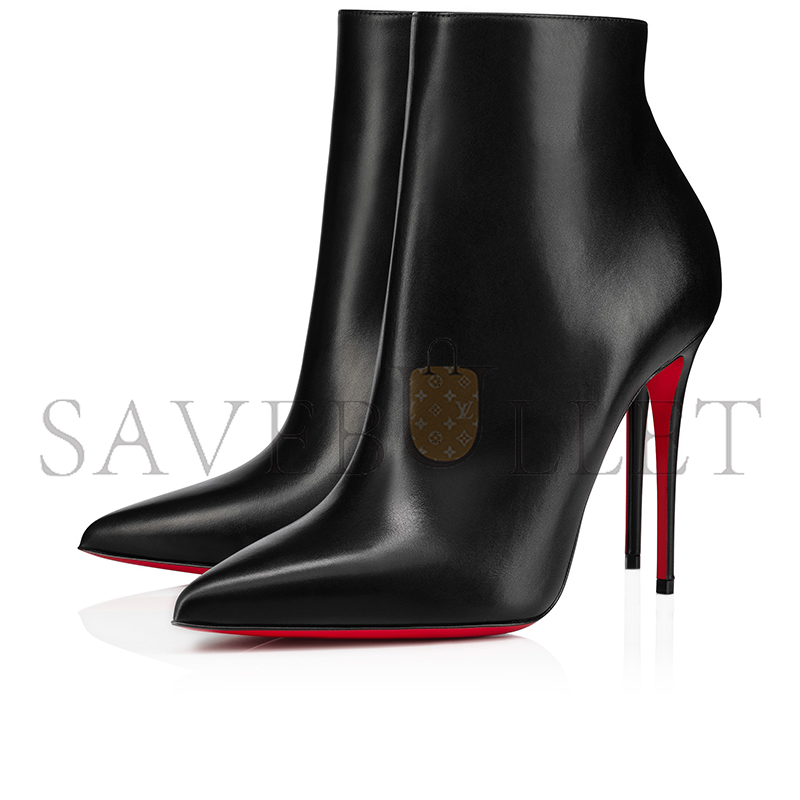 Ch**an louboutin so kate booty 100 mm low boots-calf leather-black-women 1140505bk01