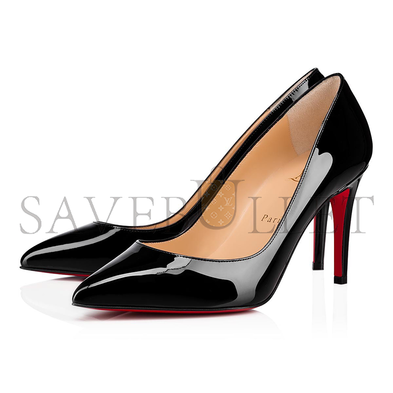 Ch**an louboutin pigalle 85 mm pumps-patent calf leather-black-women 1100382bk01