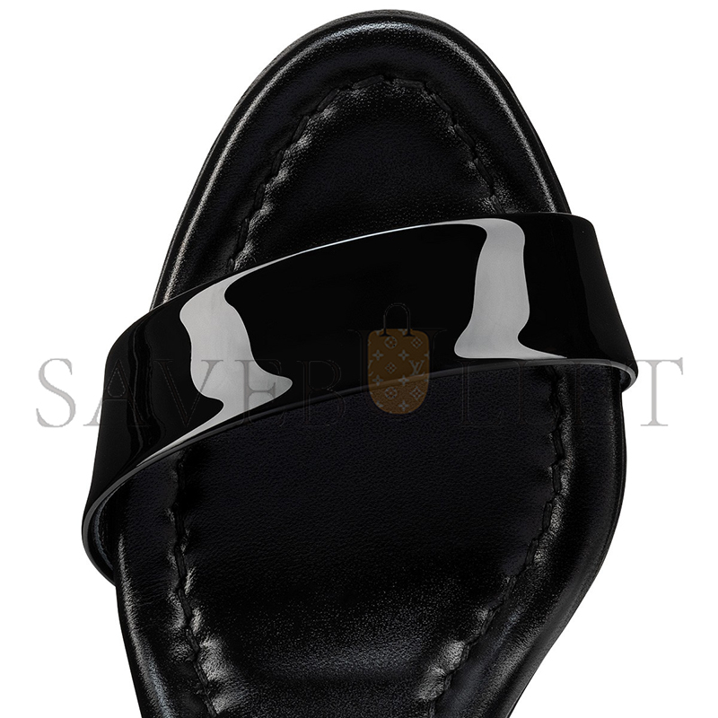 Ch**an louboutin miss sabina 85 mm strappy sandals-patent calf leather-black-women 3230530b439
