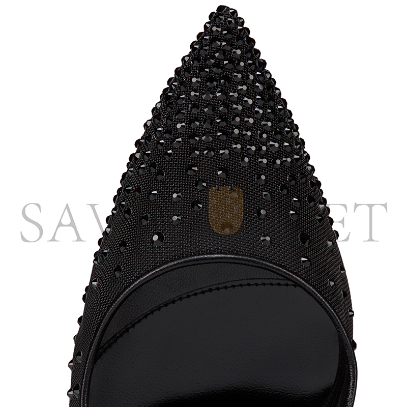 Ch**an louboutin degrastrass red carpet 100 mm pumps-mesh-black-women 1250540j686