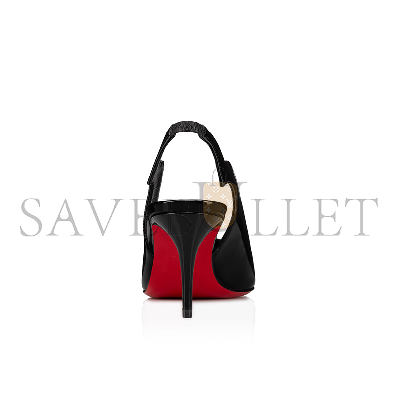 Ch**an louboutin hot chick sling 70 mm slingback pumps-patent leather-black-women 3230045b439