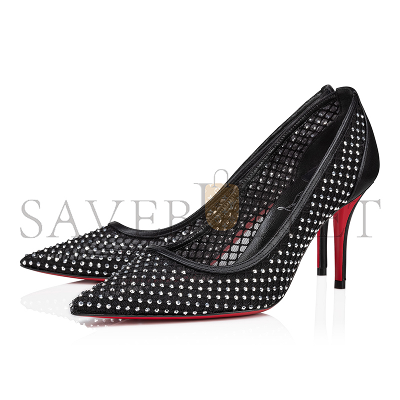 Ch**an louboutin apostropha mesh strass 80 mm pumps-strass mesh and nappa leather-black-women 3240170b775