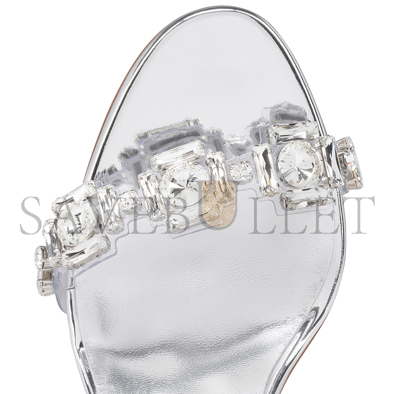 Ch**an louboutin just jewel 85 mm sandals-tpu and laminated calf leather-crystal-women 1250134s338