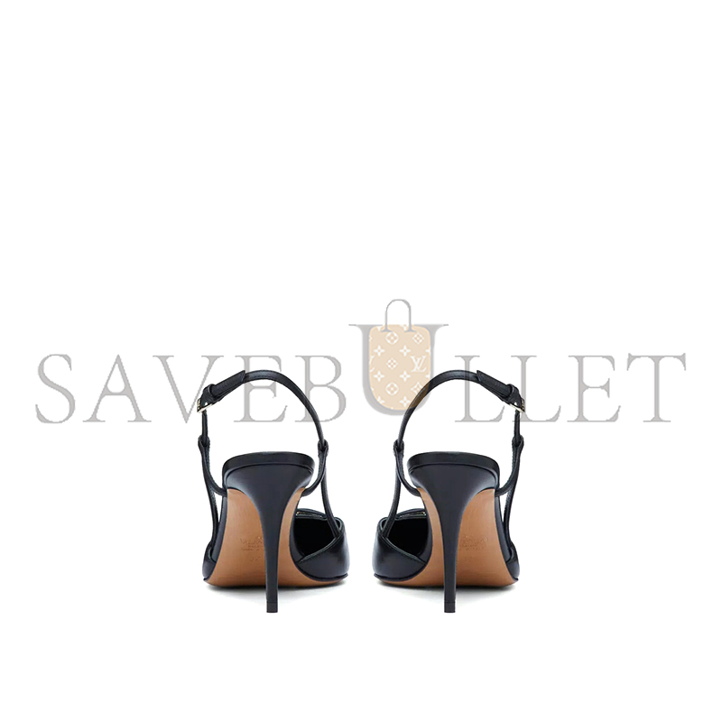 VALENTINO VLOGO SIGNATURE CALFSKIN SLINGBACK PUMP 80MM 3.15IN 5W2S0R01MZF_0NO