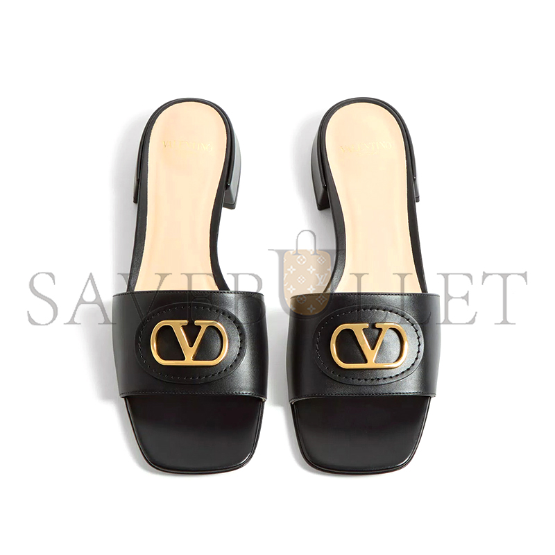 VALENTINO VLOGO SIGNATURE SLIDE SANDAL IN CALFSKIN 20MM 6W0S0LT0DSH_0NO