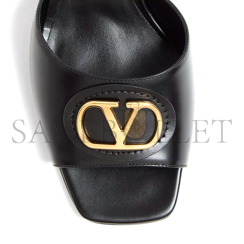 VALENTINO VLOGO SIGNATURE SLIDE SANDAL IN CALFSKIN 60MM 6W0S0MH7DSH_0NO
