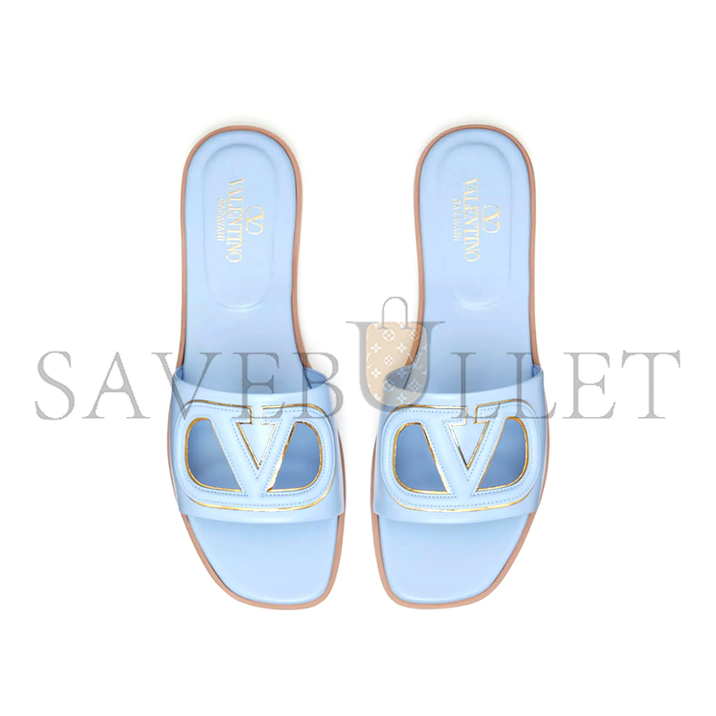 VALENTINO VLOGO CUT-OUT CALFSKIN SLIDE SANDAL 4W2S0IB0RLL_ZTL