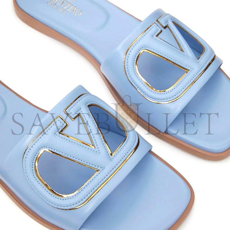 VALENTINO VLOGO CUT-OUT CALFSKIN SLIDE SANDAL 4W2S0IB0RLL_ZTL