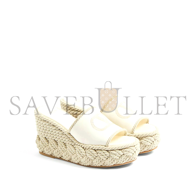 VALENTINO VLOGO TORCHON WEDGE SLIDE IN NAPPA 100MM 6W2S0KC5YWI_098