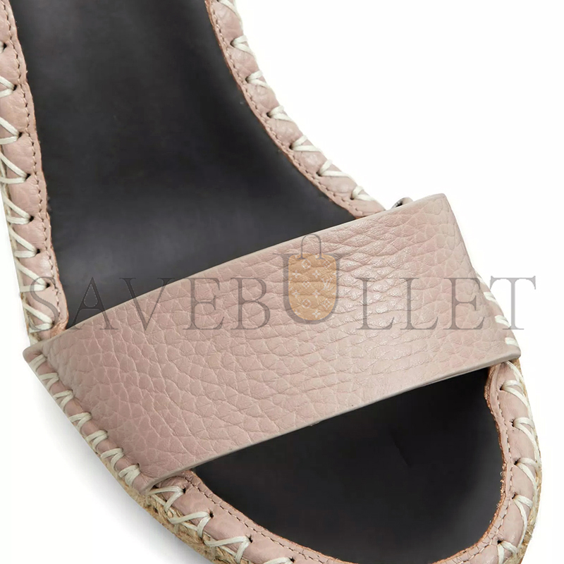 VALENTINO DOUBLE ROCKSTUD GRAINY CALFSKIN WEDGE SANDAL 105MM 5W2S0090VTO_P98