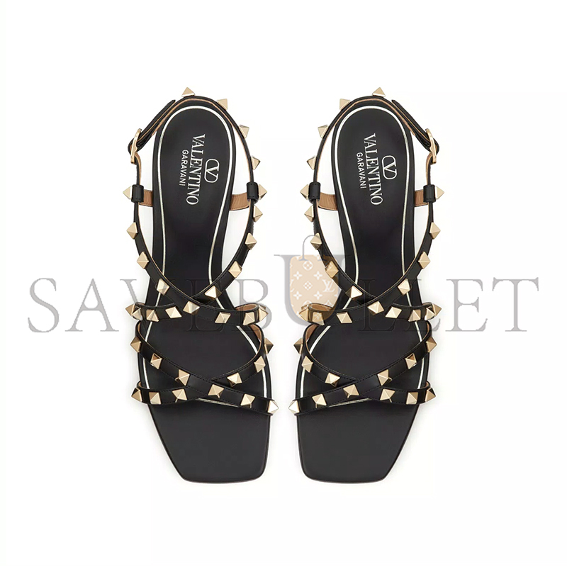 VALENTINO ROCKSTUD CALFSKIN SANDAL WITH STRAPS 60MM 5W2S0HR7VOD_0NO