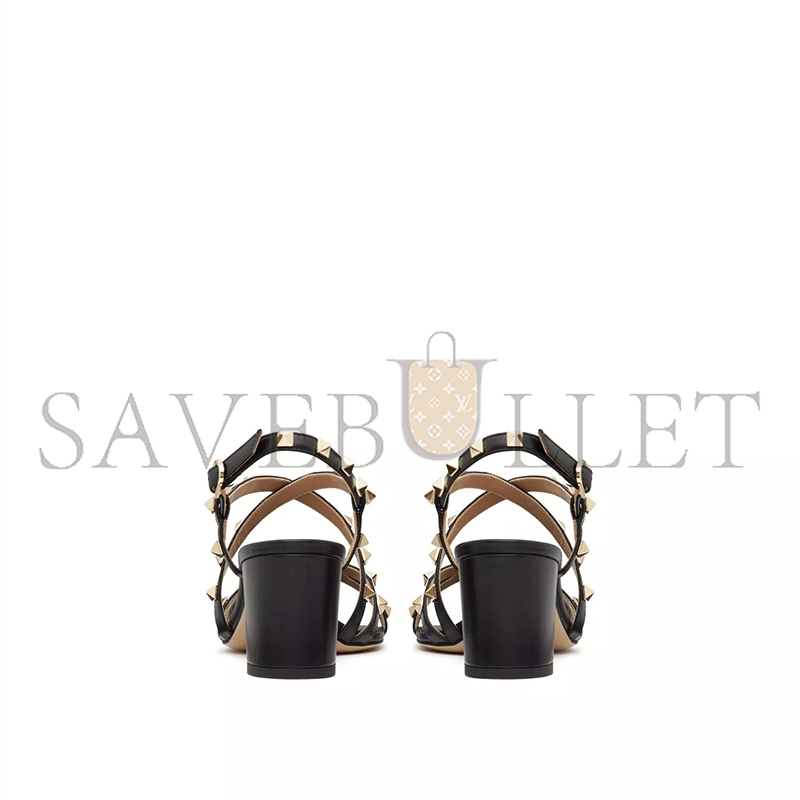 VALENTINO ROCKSTUD CALFSKIN SANDAL WITH STRAPS 60MM 5W2S0HR7VOD_0NO