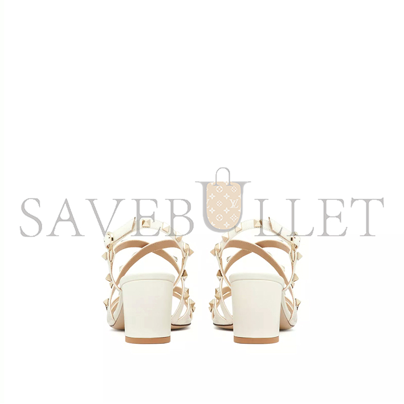 VALENTINO ROCKSTUD CALFSKIN SANDAL WITH STRAPS 60MM 5W2S0HR7VOD_I16