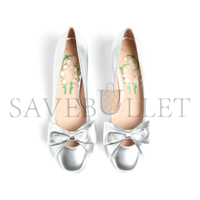 VALENTINO BOWOW PUMPS IN LAMINATED NAPPA 45MM 6W2S0LB5KDR_S13