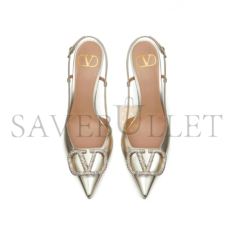 VALENTINO VLOGO GLOW LAMINATED NAPPA SLINGBACK PUMP 80MM 3.15IN 5W2S0R01PVY_P18