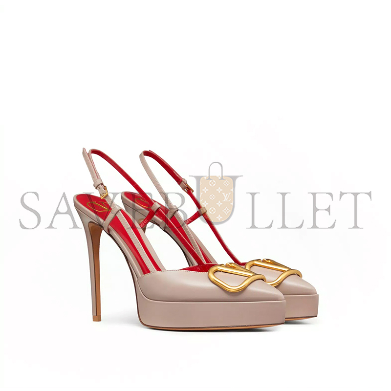 VALENTINO VLOGO SIGNATURE CALFSKIN SLINGBACK PLATFORM PUMP 120MM 4W2S0FT0DSH_P45