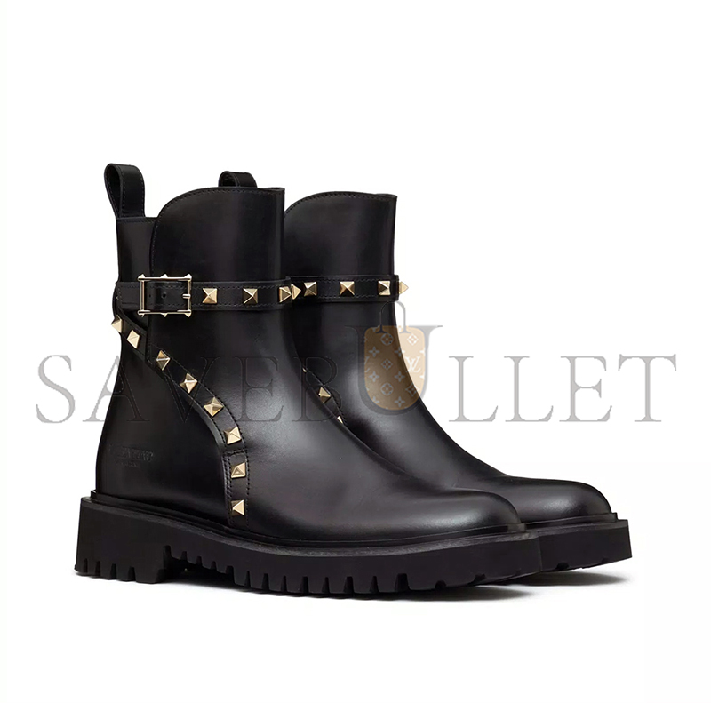 VALENTINO ROCKSTUD CALFSKIN ANKLE BOOT 40MM 3W0S0HY8AWE_0NO