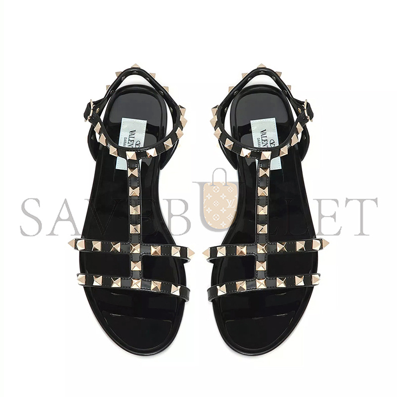 VALENTINO ROCKSTUD FLAT RUBBER SANDAL 5W2S0H38PVS_0NO