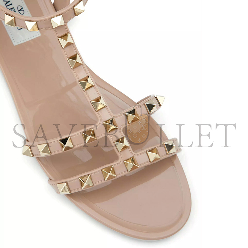 VALENTINO ROCKSTUD FLAT RUBBER SANDAL 5W2S0H38PVS_P45