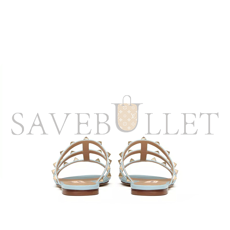 VALENTINO ROCKSTUD FLAT SLIDE SANDAL 5W2S0C49VOD_ZJ4