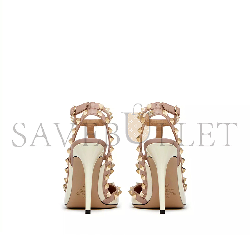 VALENTINO PATENT ROCKSTUD CAGED PUMP 100MM 5W2S0393VNW_L62