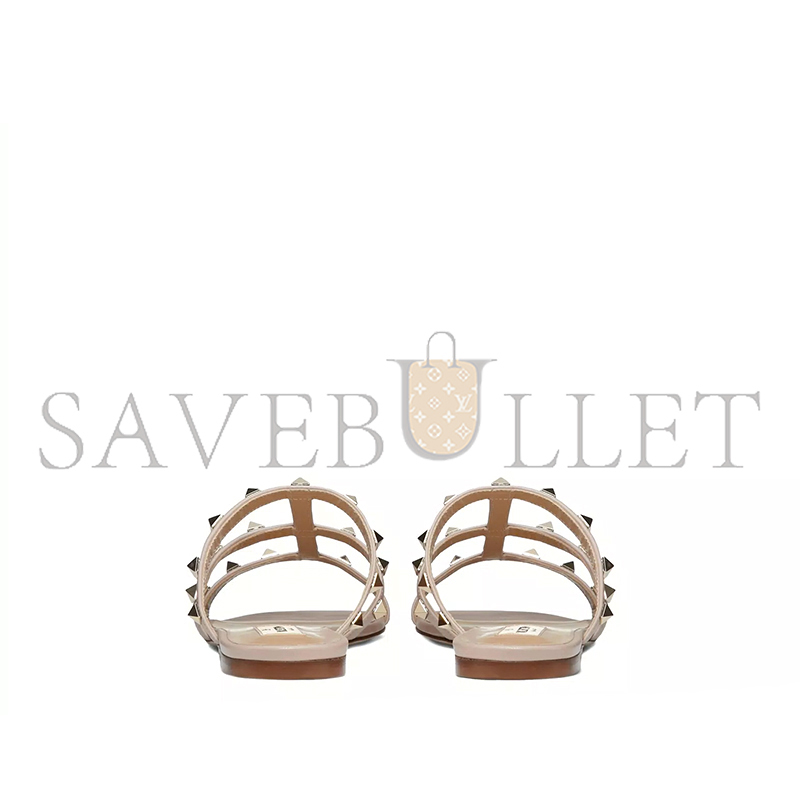 VALENTINO ROCKSTUD FLAT SLIDE SANDAL 5W2S0C49VOD_P45