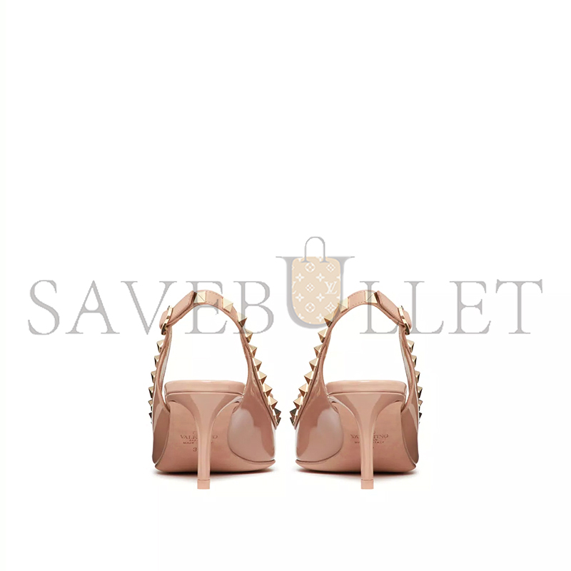 VALENTINO ROCKSTUD BOW SLINGBACK PATENT LEATHER PUMP 60MM 5W2S0IB8TZE_GF9