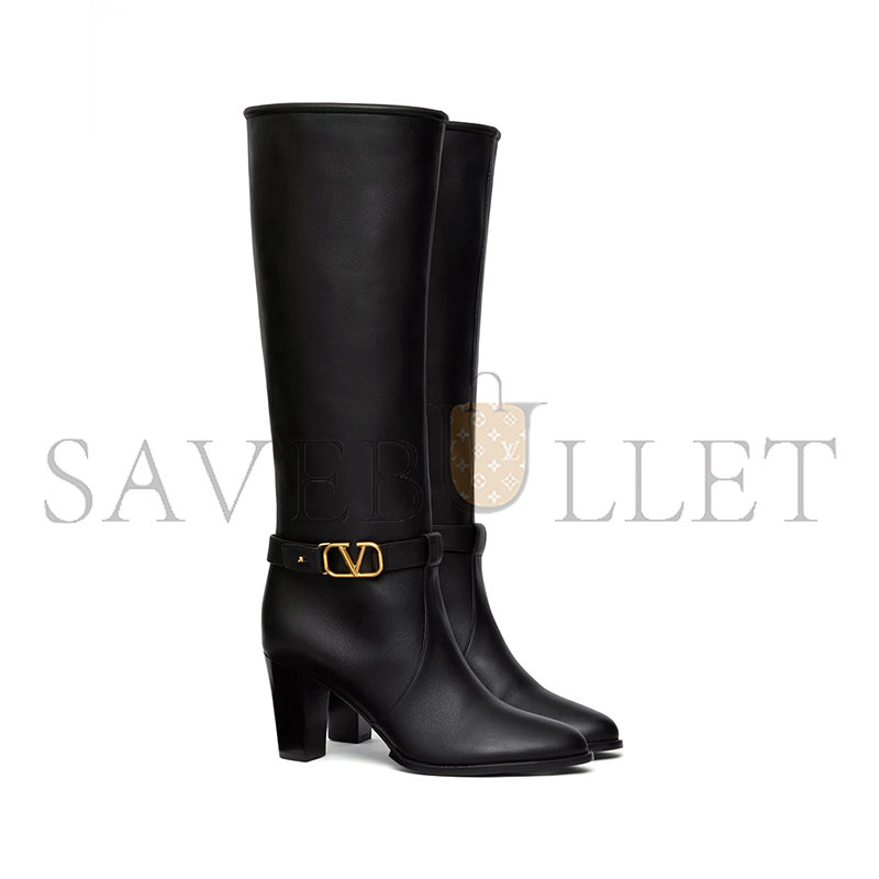 VALENTINO VLOGO SIGNATURE CALFSKIN BOOT 75MM 5W0S0KR5SGQ_0NO