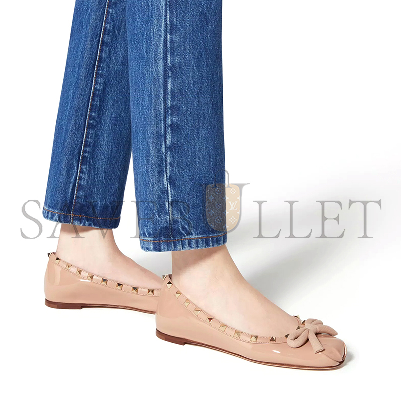 VALENTINO ROCKSTUD PATENT LEATHER BALLERINA 5W2S0HQ5VNW_GF9