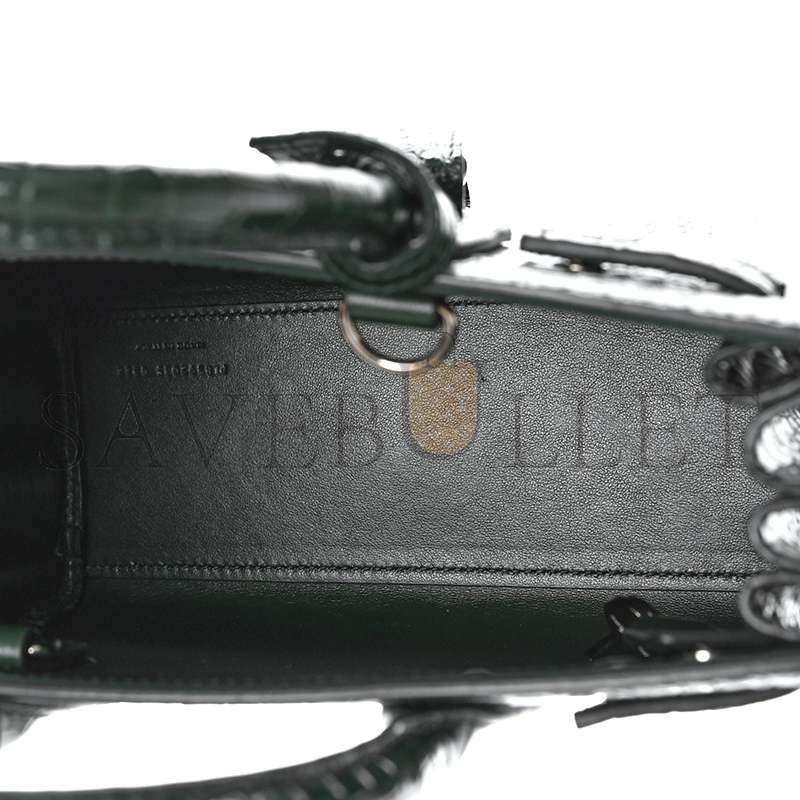 Y*L sac de jour croc embossed dark green 1256125 (26*20.5*12.5cm)