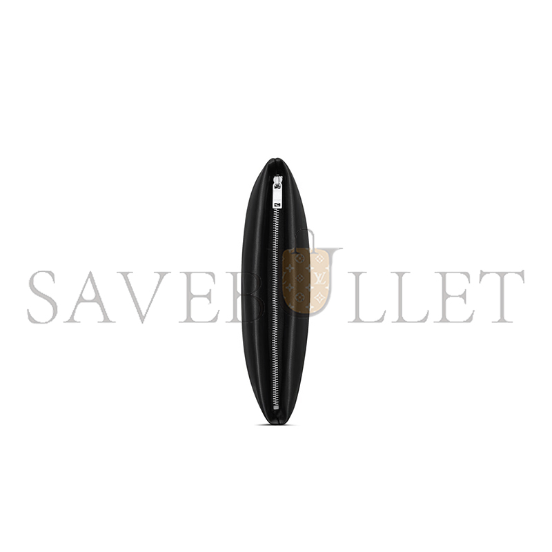 y*l Sa**t Lau*nt small puffy pouch in lambskin 779526aada11000 (23*16*4cm)