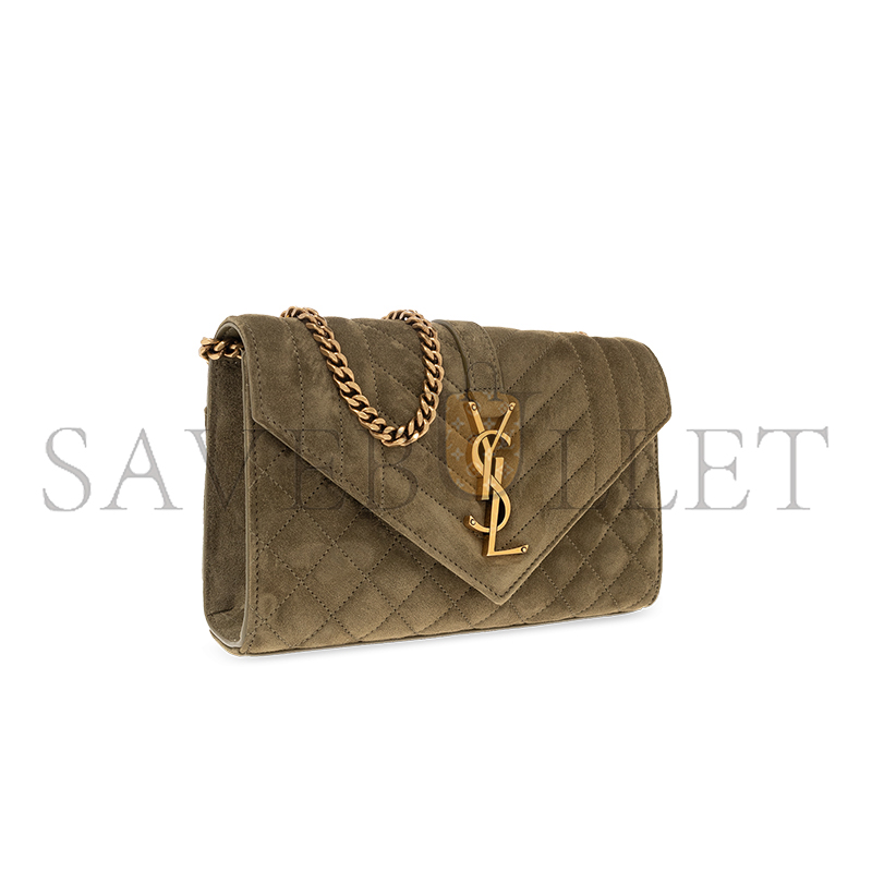 Y*L envelope small bag in sude shoulder bag green 6001951u8873206 (21*13*6cm)