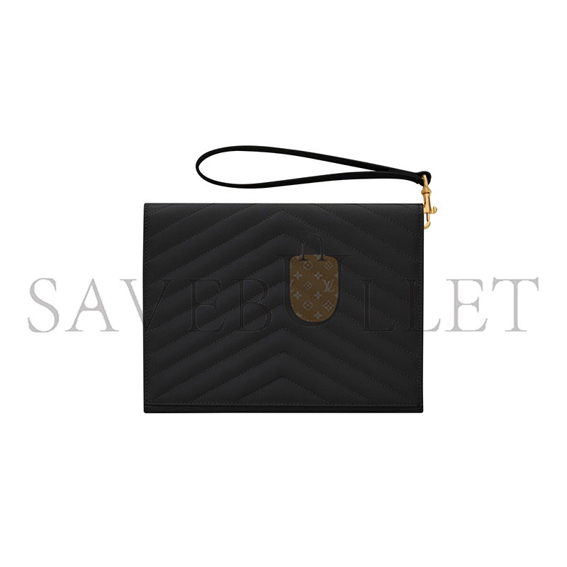 Y*L cassandre matelassÉ flap pouch in grain de poudre leather 617662bow011000 (21*16*3cm)