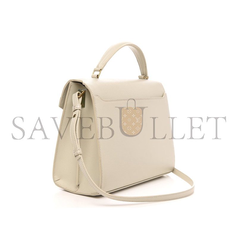 Y*L cassandra medium top handle bag in grain de poudre embossed leather 578000681411 (24.5*20*11.5cm)