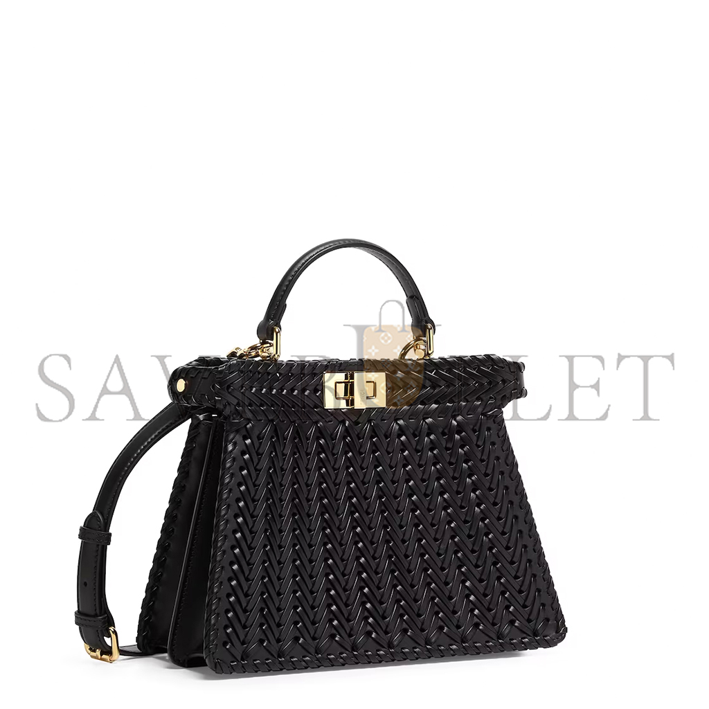 F**di peekaboo iseeu braided leather bag 8bn327anx8f0kur (33*25*13cm)